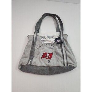 NFL Tampa Bay Buccaneers Gray Tote Bag Women’s Lace-Up Shoulder Bag